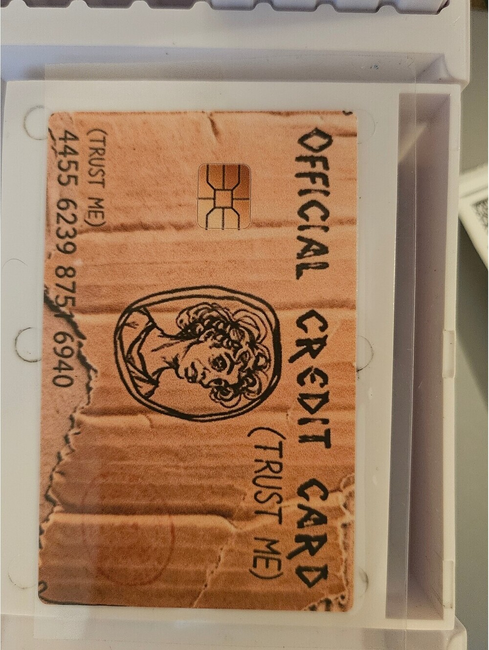 Official Credit Card cardboard Credit/Debit Card Skin Sticker - NEW